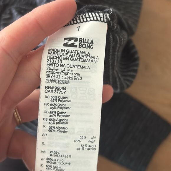 Billabong Striped Long Sleeve Wrap Romper - Size Small - Picture 7 of 7